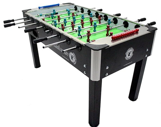 Foosball Soccer Table Black Beast